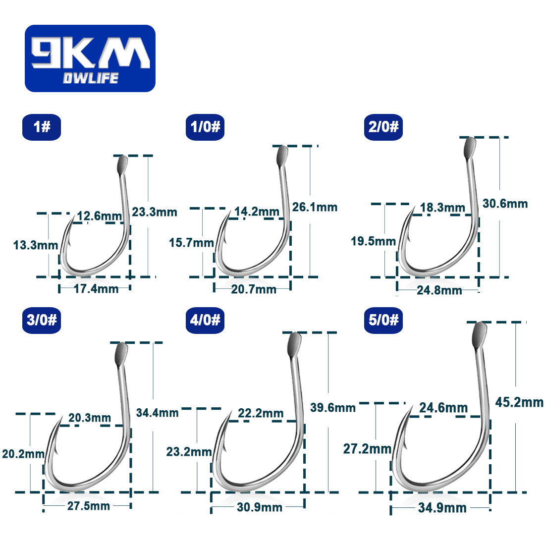 9KM Live Bait Hooks Saltwater  - Fishing Hook Circle recensie en prijs