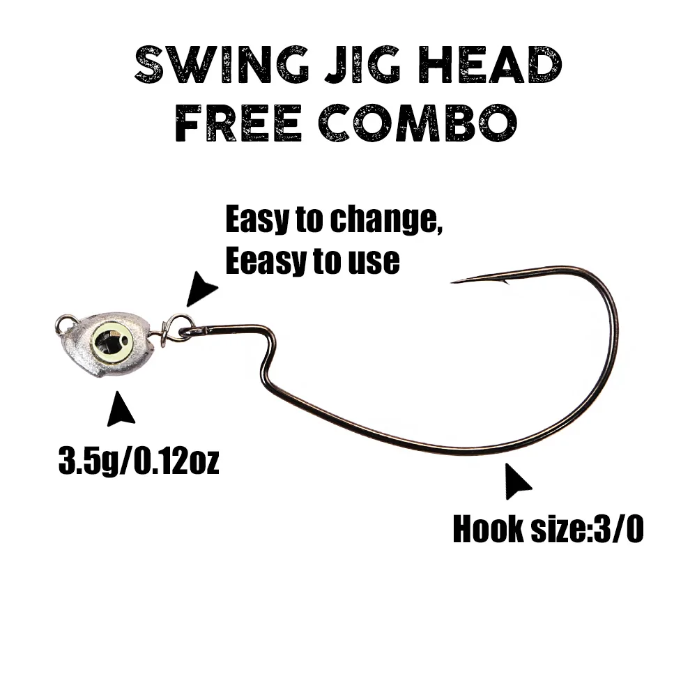 B&U Swing Jig head cheburashka - Fishing Hook Jig recensie en prijs